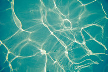 sparkling pool water