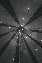 lights in a tent 