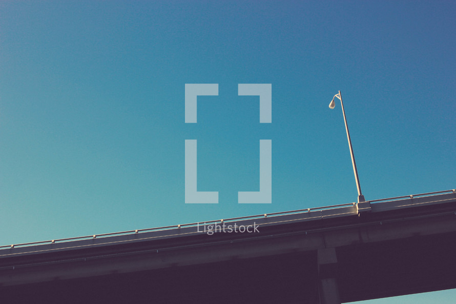 street light on a bridge 