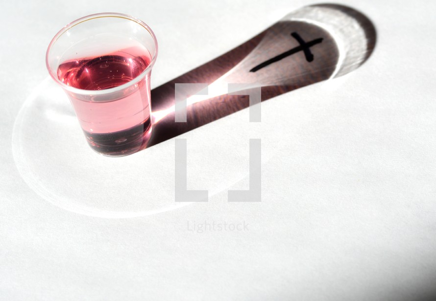 communion cup with wine 
