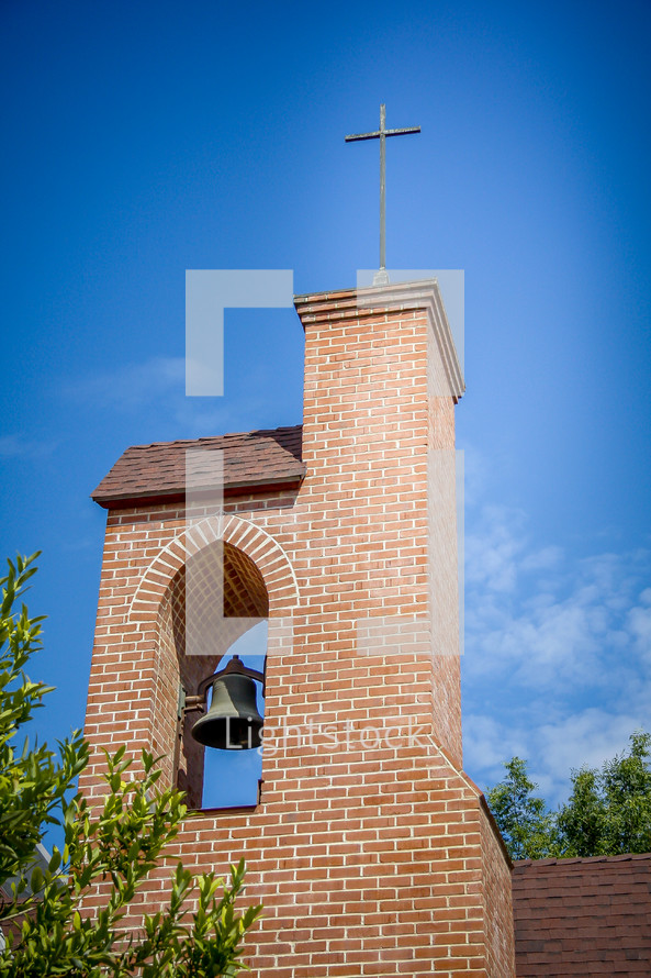 bell tower on a church 