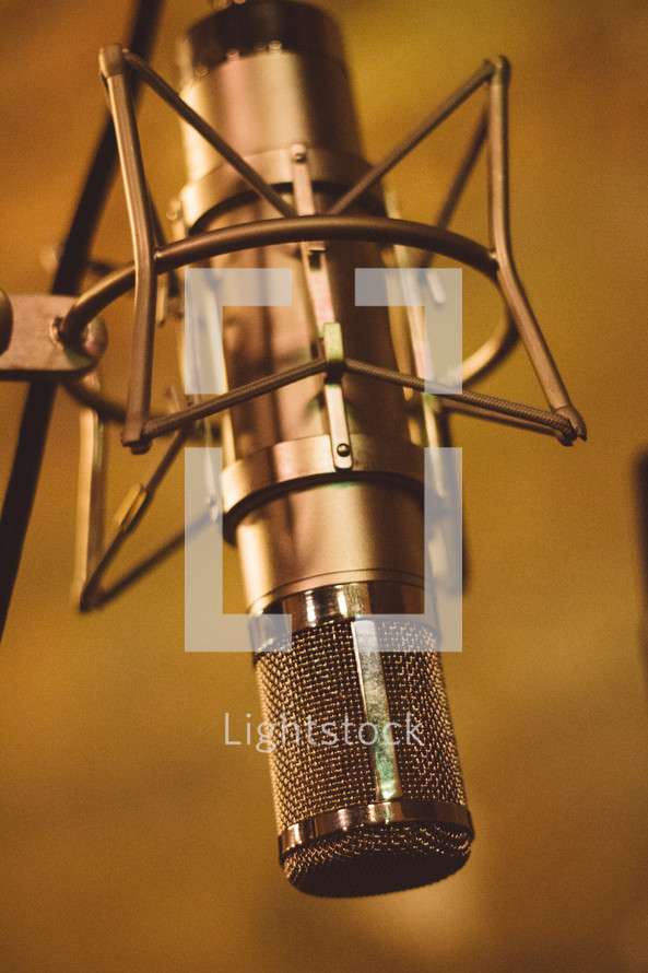 microphone in a Recording Studio