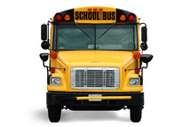 school bus on a white background 