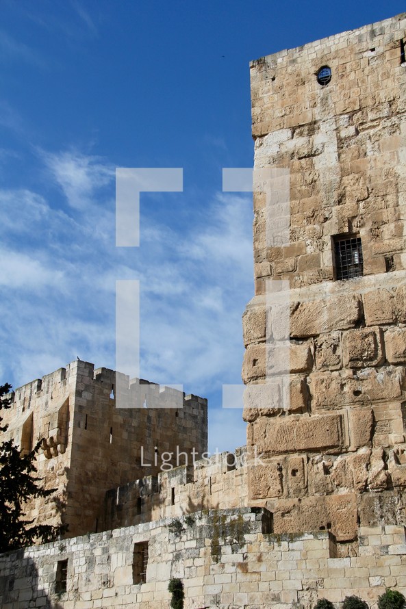 Stone walls around Jerusalem 