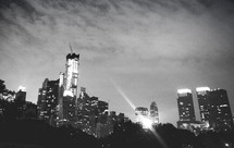City night skyline