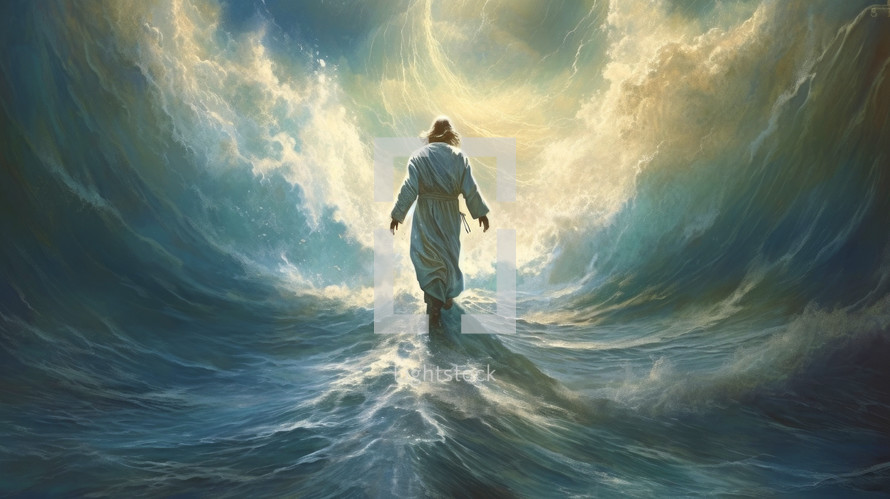 Jesus walking on the water