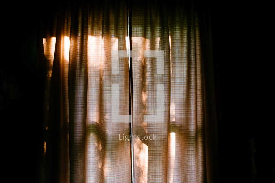 curtains on a window 