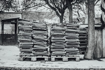stacks of chairs 