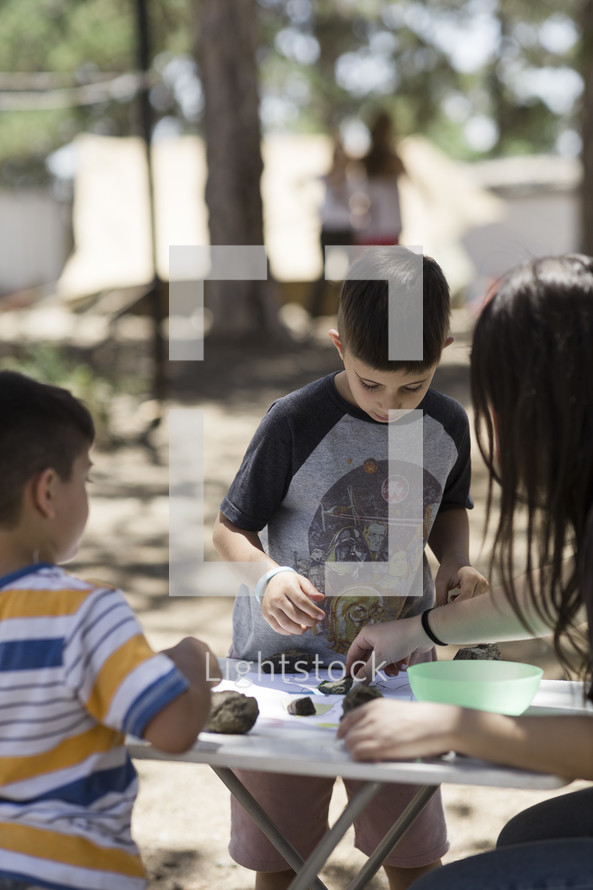 Children enjoying life at a christian camp