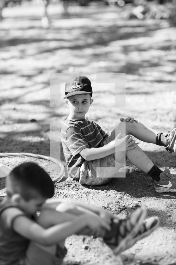 Children enjoying life at a christian camp