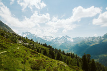 green mountain landscape 