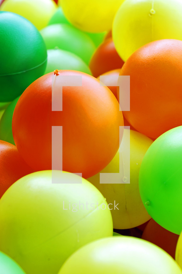 plastic colorful balls 