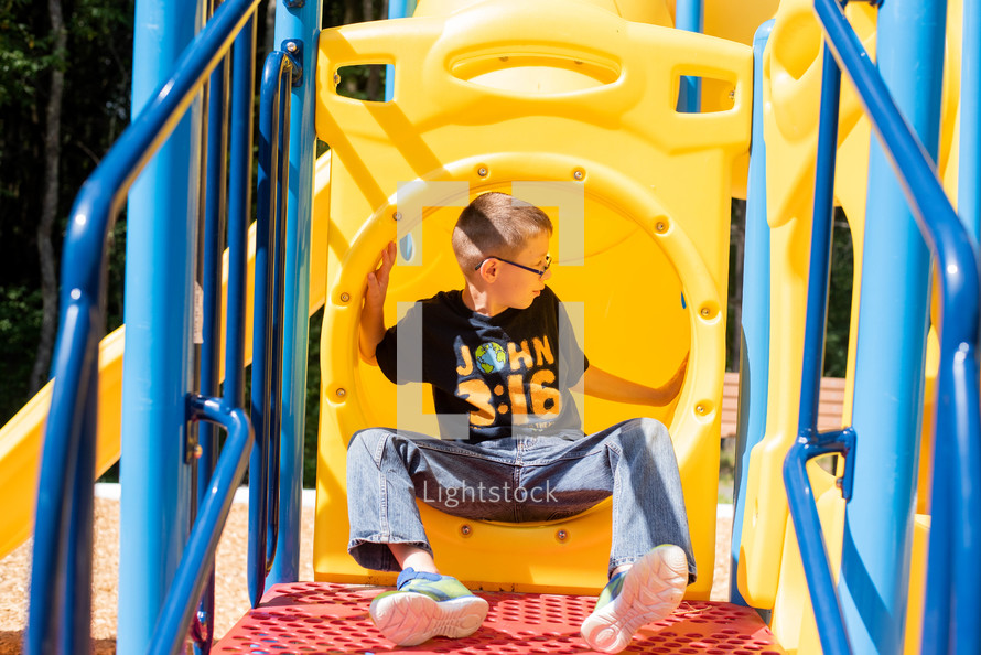 child on a playground 