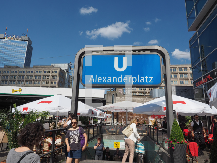 BERLIN, GERMANY - CIRCA JUNE 2016: Alexanderplatz underground station