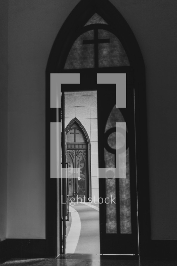 open door of a church 