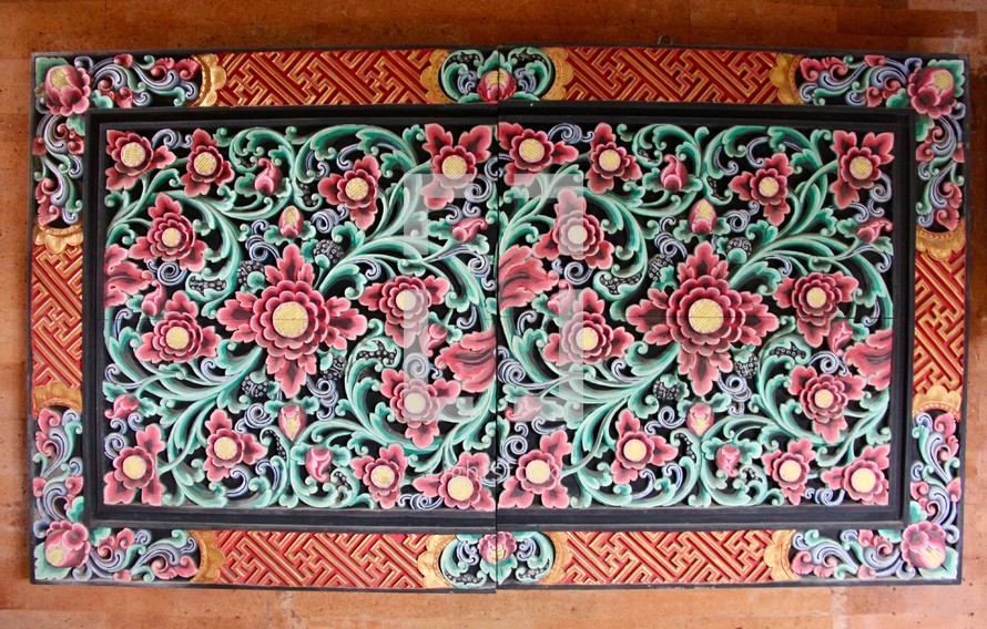 floral panels 