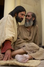 Jesus heals a sick man