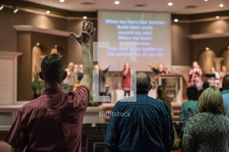 worship music during a church service 