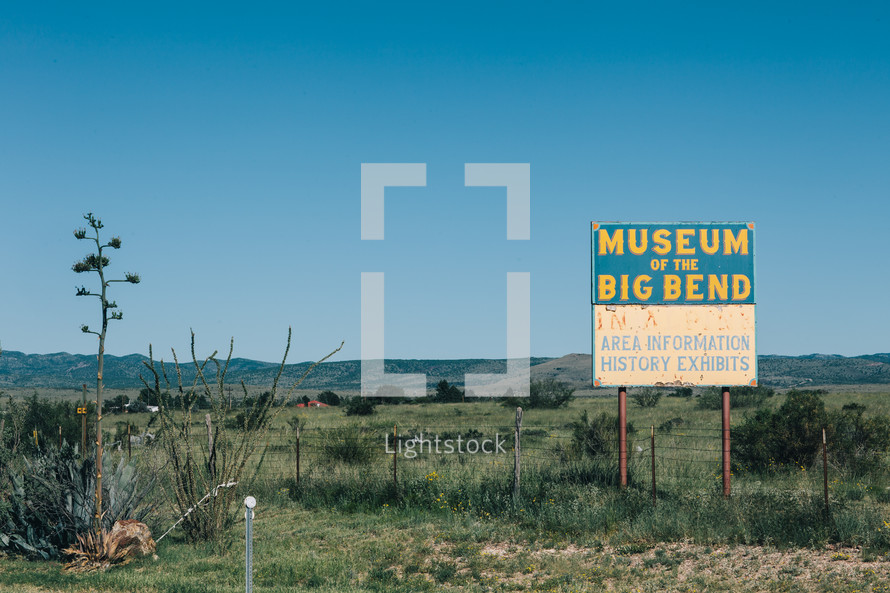 Museum of the Big Bend sign 