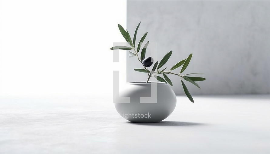 Design with natural objects against pollution. AI generative