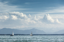 sailboats on water