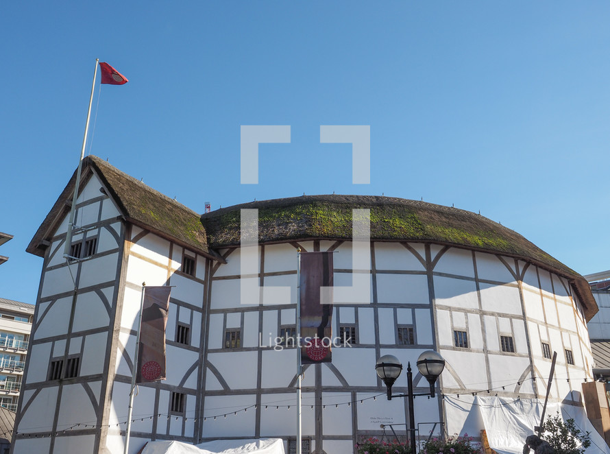 LONDON, UK - SEPTEMBER 28, 2015: The Shakespeare Globe Theatre