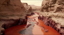 Ten Plagues. Turning water to blood: Ex. 7:14–24 "I will strike the water of the Nile, and it will be changed into blood"