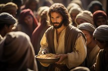 Jesus feeding the 5000. Gospels