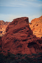 a red rock formation 