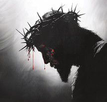 Jesus with blood