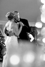 father and bride dancing 