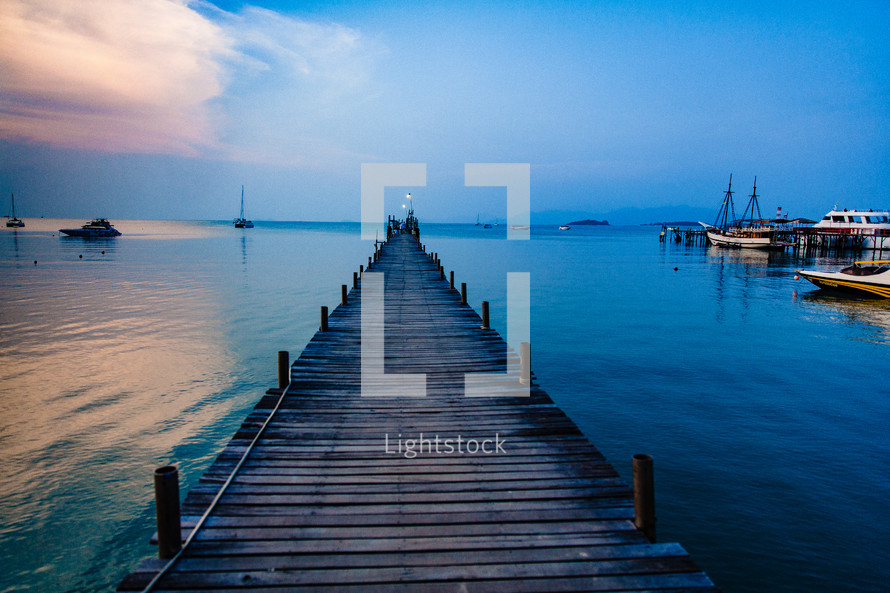pier over water in Southeast Asia 