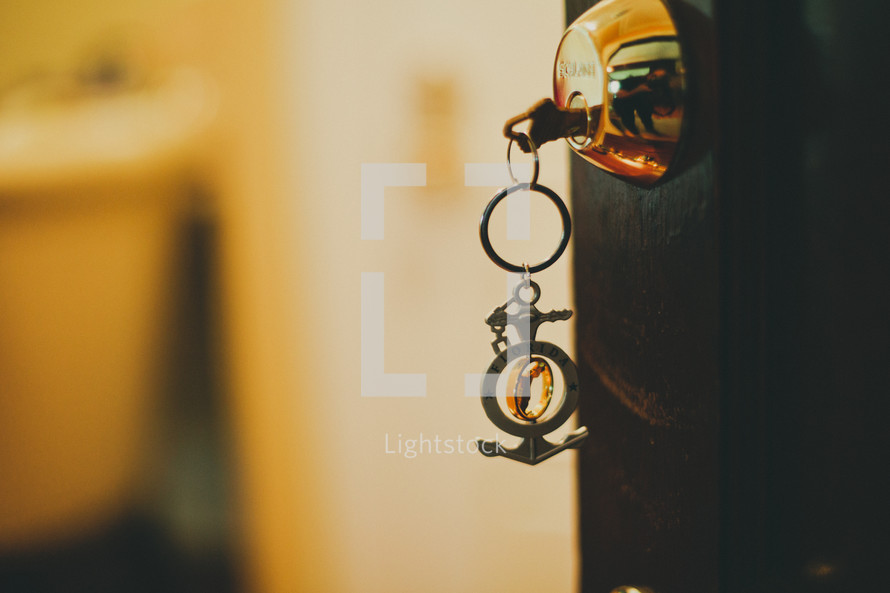 keys in a lock 