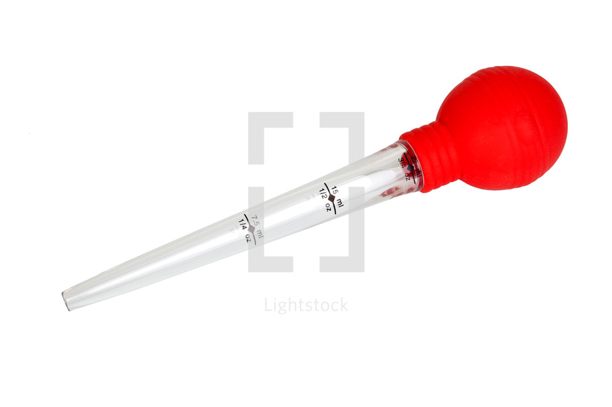 Dropper isolated on white background.