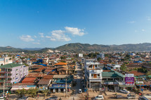 City landscape in Lashio, Myanmer