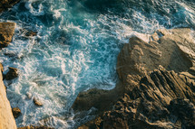 ocean water and rocks 