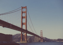 the Golden Gate bridge 