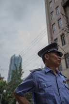 an Asian police officer 