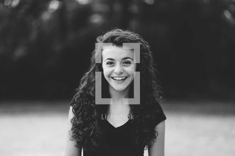 a smiling teen girl 