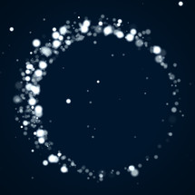 ring of white dots 