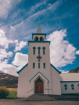church with steeple 