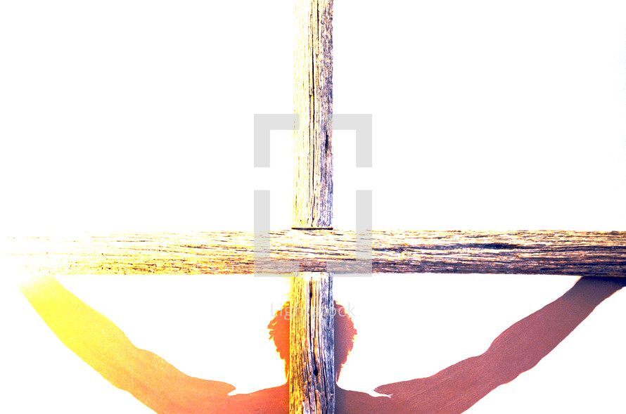 painting of Jesus on the cross 