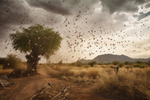 A plague of Locusts