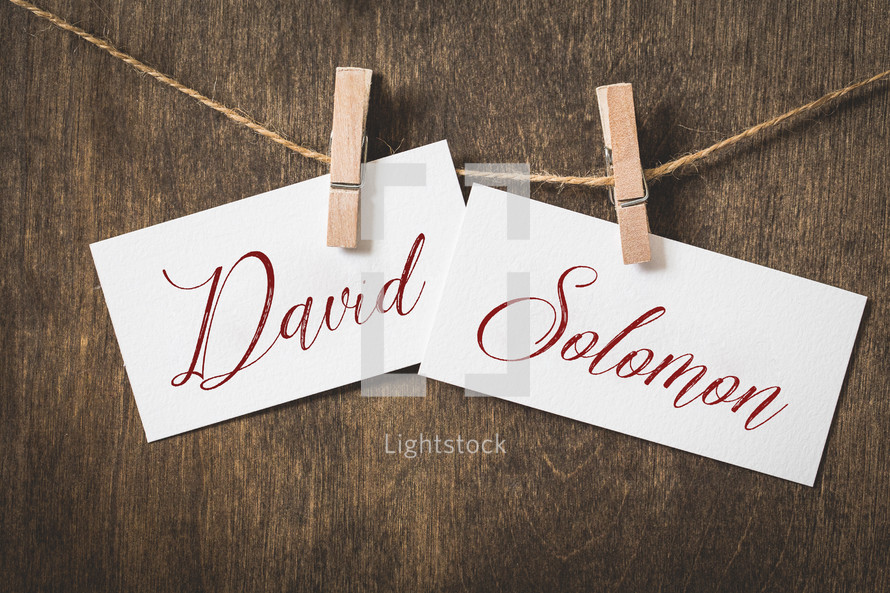 David and Solomon 