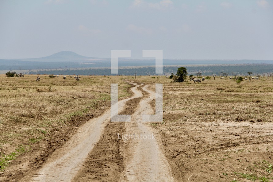 dirt road in Kenya 