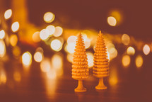 wooden Christmas trees 
