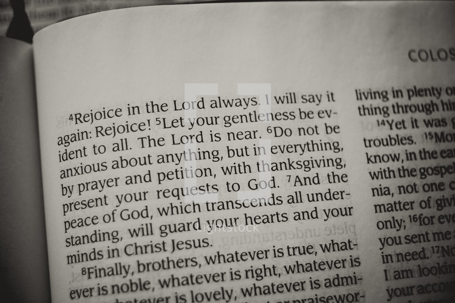 Bible verse - Rejoice in the Lord