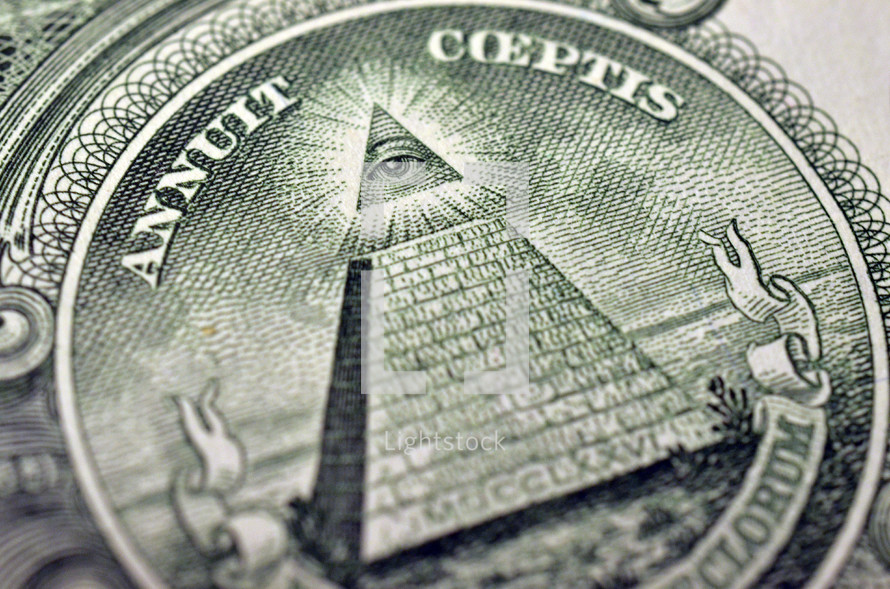 Pyramid on money