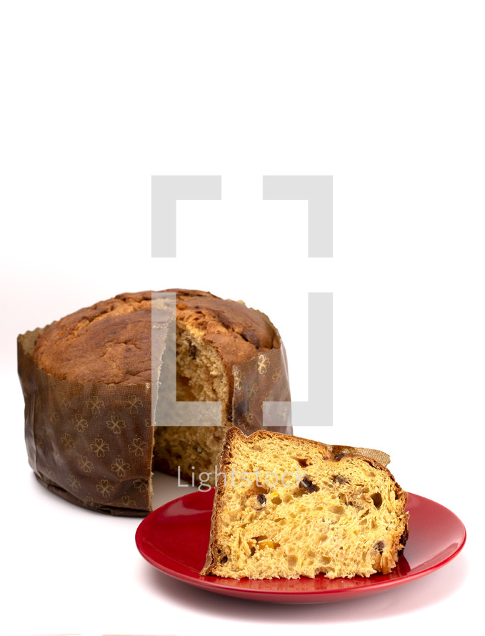 Loaf of Panettone a Christmas Sweet Bread