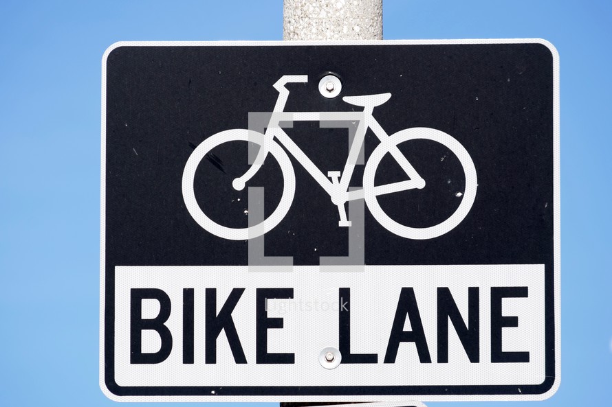 Bike Lane street sign 